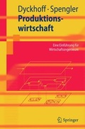 Cover: Produktionswirtschaft - Springer