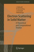 Cover: Electron Scattering in Solid Matter - Springer