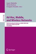 Cover: Ad-Hoc, Mobile, and Wireless Networks - Springer