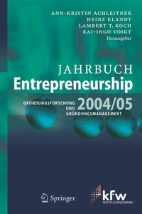 Abbildung von: Jahrbuch Entrepreneurship 2004/05 - Springer