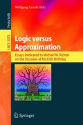 Cover: Logic versus Approximation - Springer