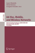 Cover: Ad-Hoc, Mobile, and Wireless Networks - Springer
