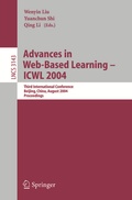 Cover: Advances in Web-Based Learning - ICWL 2004 - Springer