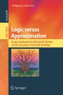 Cover: Logic versus Approximation - Springer