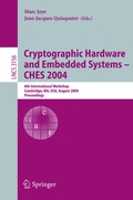 Cover: Cryptographic Hardware and Embedded Systems - CHES 2004 - Springer