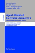 Cover: Agent-Mediated Electronic Commerce V - Springer