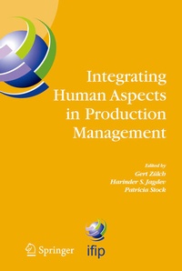 Enlarge image Cover: Integrating Human Aspects in Production Management - Springer