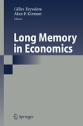 Cover: Long Memory in Economics - Springer