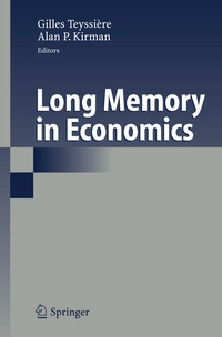 Enlarge image Cover: Long Memory in Economics - Springer