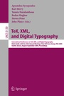 Cover: TeX, XML, and Digital Typography - Springer