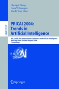 Cover: PRICAI 2004: Trends in Artificial Intelligence - Springer