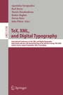 Cover: TeX, XML, and Digital Typography - Springer