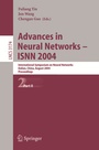 Cover: Advances in Neural Networks - ISNN 2004 - Springer