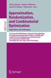 Enlarge image Cover: Approximation, Randomization and Combinatorial Optimization. Algorithms and Techniques - Springer