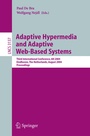 Cover: Adaptive Hypermedia and Adaptive Web-Based Systems - Springer