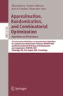 Cover: Approximation, Randomization and Combinatorial Optimization. Algorithms and Techniques - Springer