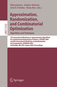 Enlarge image Cover: Approximation, Randomization and Combinatorial Optimization. Algorithms and Techniques - Springer