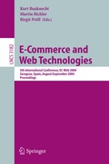 Cover: E-Commerce and Web Technologies - Springer