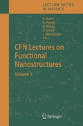 Cover: CFN Lectures on Functional Nanostructures - Springer