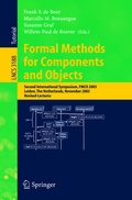 Cover: Formal Methods for Components and Objects - Springer