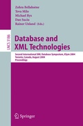 Cover: Database and XML Technologies - Springer