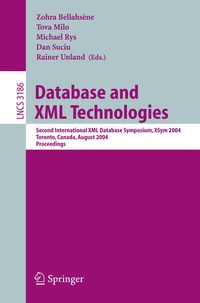 Enlarge image Cover: Database and XML Technologies - Springer