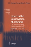 Cover: Lasers in the Conservation of Artworks - Springer