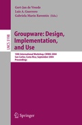 Abbildung von: Groupware: Design, Implementation, and Use - Springer