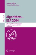 Cover: Algorithms -- ESA 2004 - Springer