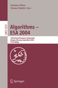 Cover: Algorithms -- ESA 2004 - Springer