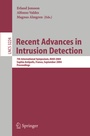 Cover: Recent Advances in Intrusion Detection - Springer