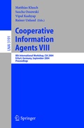Cover: Cooperative Information Agents VIII - Springer
