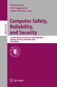 Enlarge image Cover: Computer Safety, Reliability, and Security - Springer