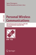 Cover: Personal Wireless Communications - Springer