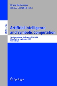 Enlarge image Cover: Artificial Intelligence and Symbolic Computation - Springer