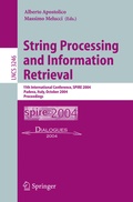 Cover: String Processing and Information Retrieval - Springer