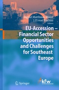 Cover: EU Accession - Financial Sector Opportunities and Challenges for Southeast Europe - Springer