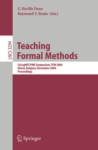 Enlarge image Cover: Teaching Formal Methods - Springer