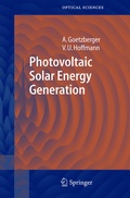 Cover: Photovoltaic Solar Energy Generation - Springer