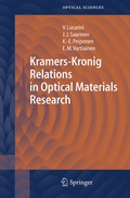 Cover: Kramers-Kronig Relations in Optical Materials Research - Springer