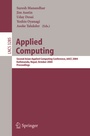 Cover: Applied Computing - Springer