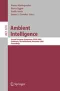 Cover: Ambient Intelligence - Springer