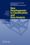 Cover: New Developments in Classification and Data Analysis - Springer