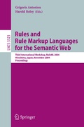 Cover: Rules and Rule Markup Languages for the Semantic Web - Springer