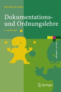 Abbildung von: Dokumentations- und Ordnungslehre - Springer