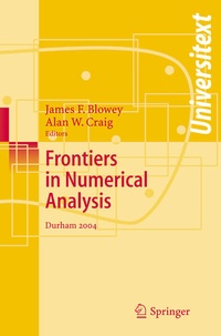 Enlarge image Cover: Frontiers of Numerical Analysis - Springer