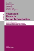 Cover: Advances in Biometric Person Authentication - Springer