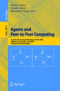 Cover: Agents and Peer-to-Peer Computing - Springer