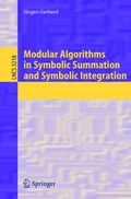 Cover: Modular Algorithms in Symbolic Summation and Symbolic Integration - Springer
