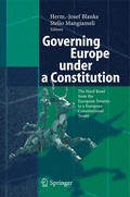 Cover: Governing Europe under a Constitution - Springer